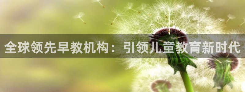 恒行2下74OOO5：全球领先早教机构：引领儿童教育新时代