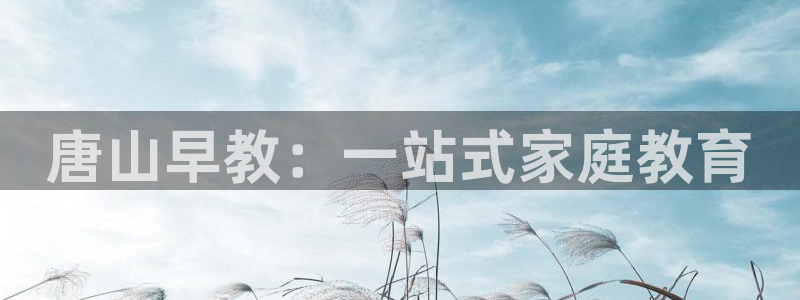 恒行开户娱乐赞议6ll5l:唐山早教:一站式家庭教育