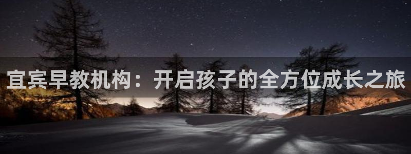 恒行开户全2O5o5O：宜宾早教机构：开启孩子的全方位成长之旅