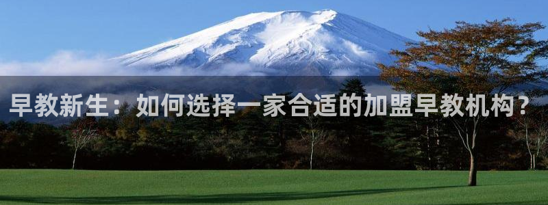 恒行娱乐登录5ll533主管一流：早教新生：如何选择一家合适的加盟早教机构？